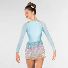 1st Position Robe Lyrique en Maille Découpée avec Jupe à Paille