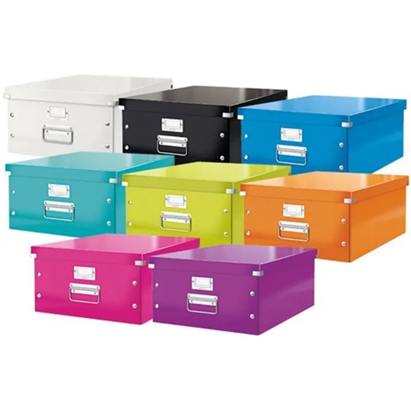 Boite Click & Store - A3 - coins renforcés - avec porte étiquette - blanc