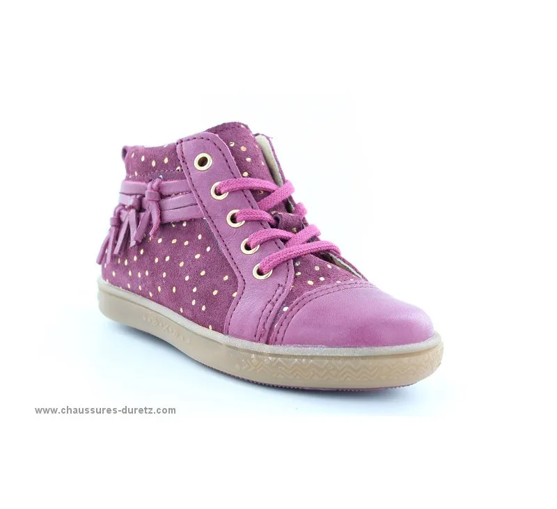 Bottines  Babybotte AMBADA Groseille Or