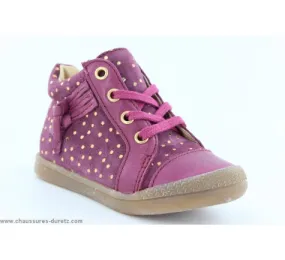 Bottines  Babybotte FALSIFI Groseille / Or