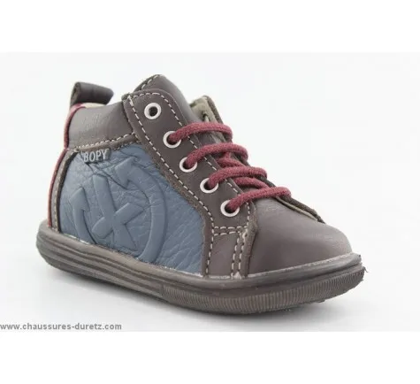 Bottines  Bopy ZOX Marron / Bleu