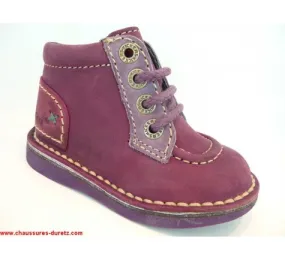 Bottines  Kickers WORLD Violet / Mauve