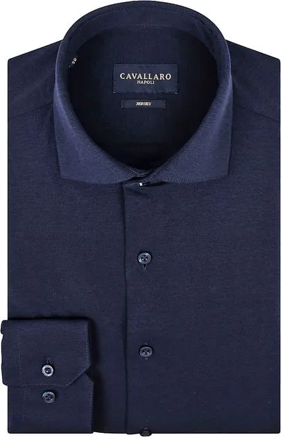 Cavallaro Chemise Piqué Marine 110999116-699000 commander e