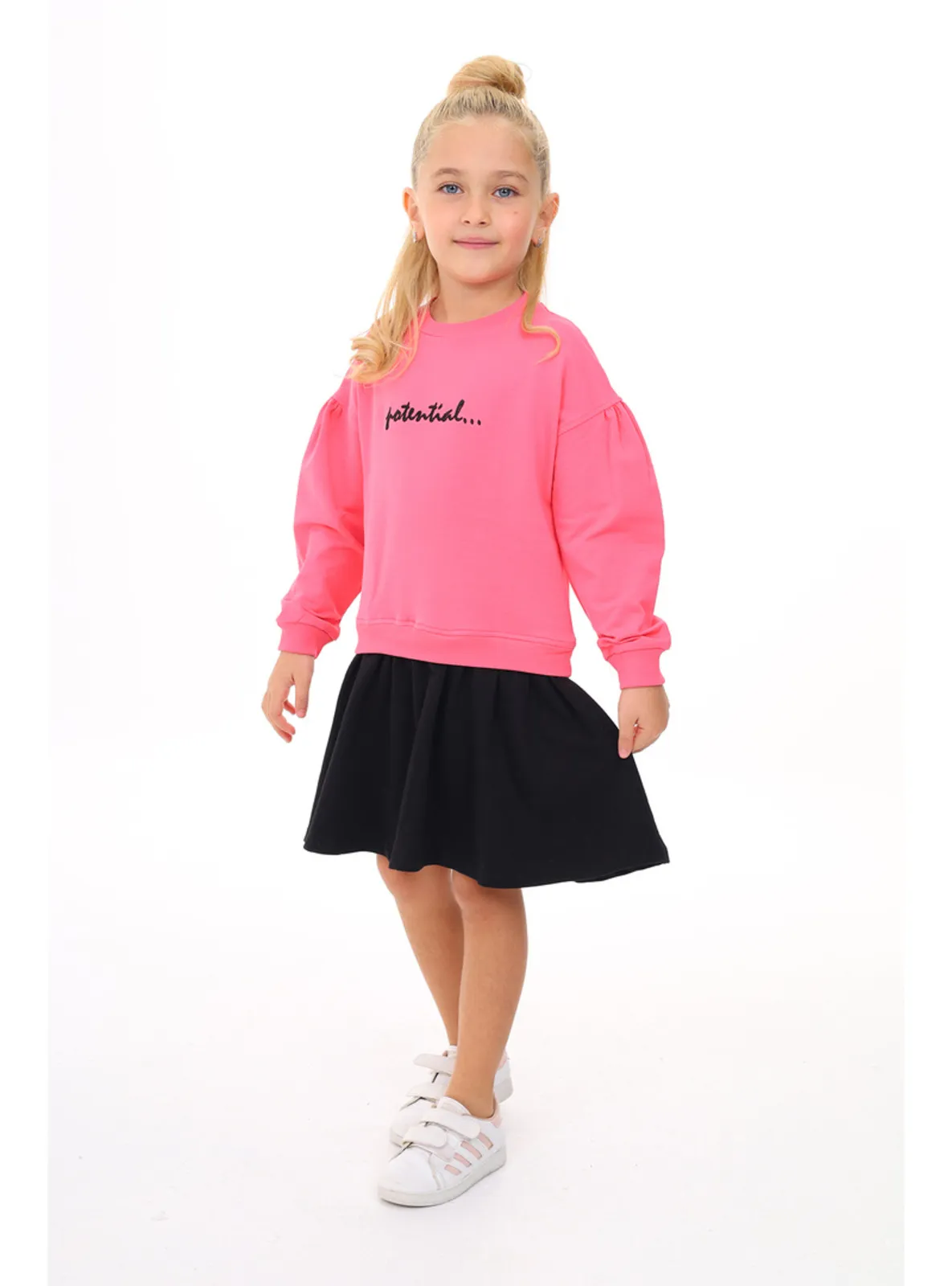 Fuchsia - Unlined - Girls` Dress