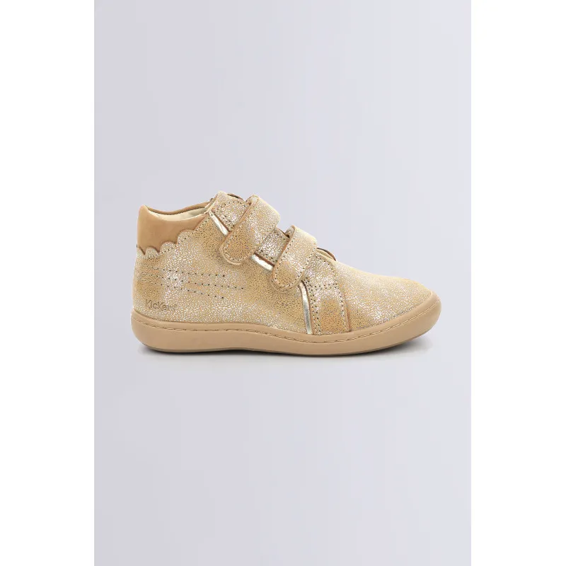 Kickmary - Bottines beige métallisé pour fille - Kickers © Site Officiel