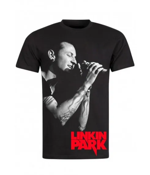 LINKIN PARK - T-SHIRT NOIR CHESTER BENNINGTON LIVE