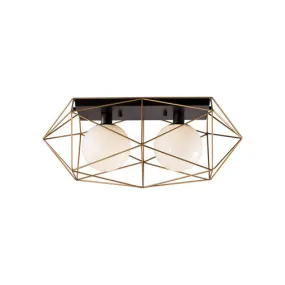 NECTO Plafonnier Noir, Or - FM303202CBRG | ALORA