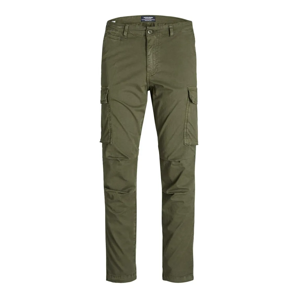 Pantalon cargo Carrot Fit Vert foncé en coton | 3 Suisses