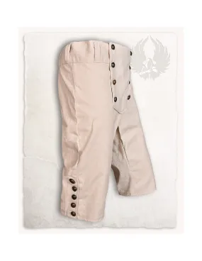Pantalon pirate en coton crème modèle Franklin ⚔️ Boutique Épées