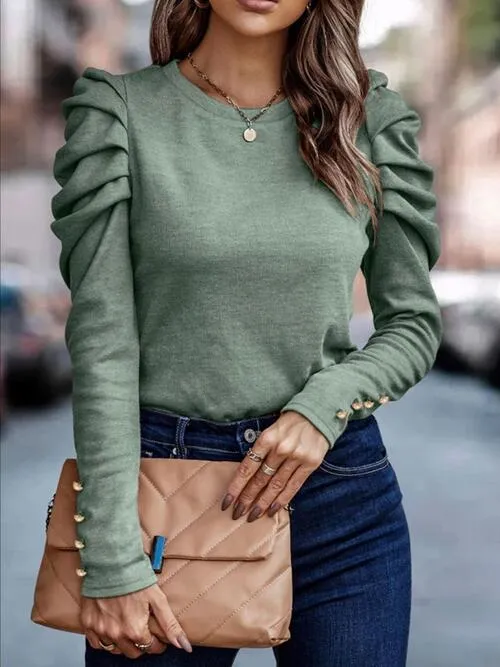 Rachel | Blouse à manches bouffantes