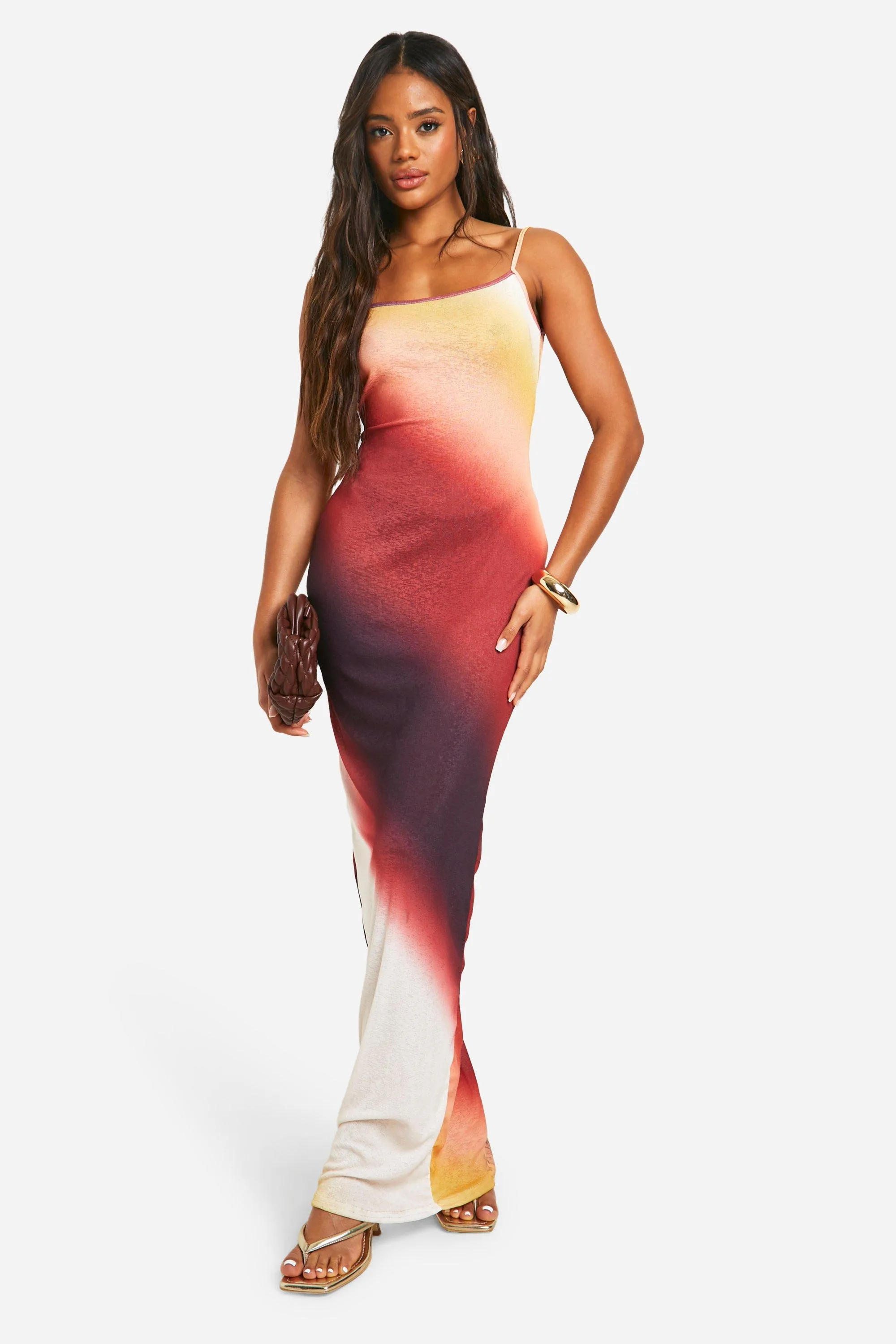 Robe longue légère à bretelles