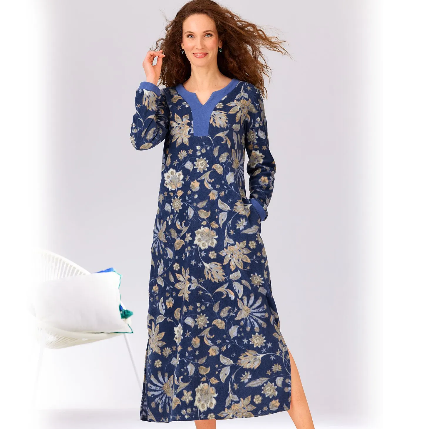 Robe d'hôtesse maille polaire