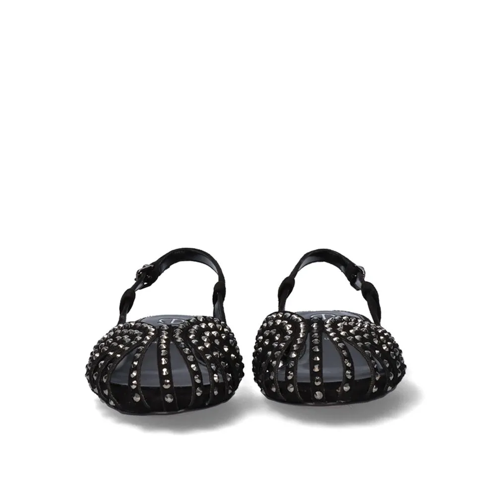 SANDALE EXÉ 24V NICOLE-615 STRASS NOIR