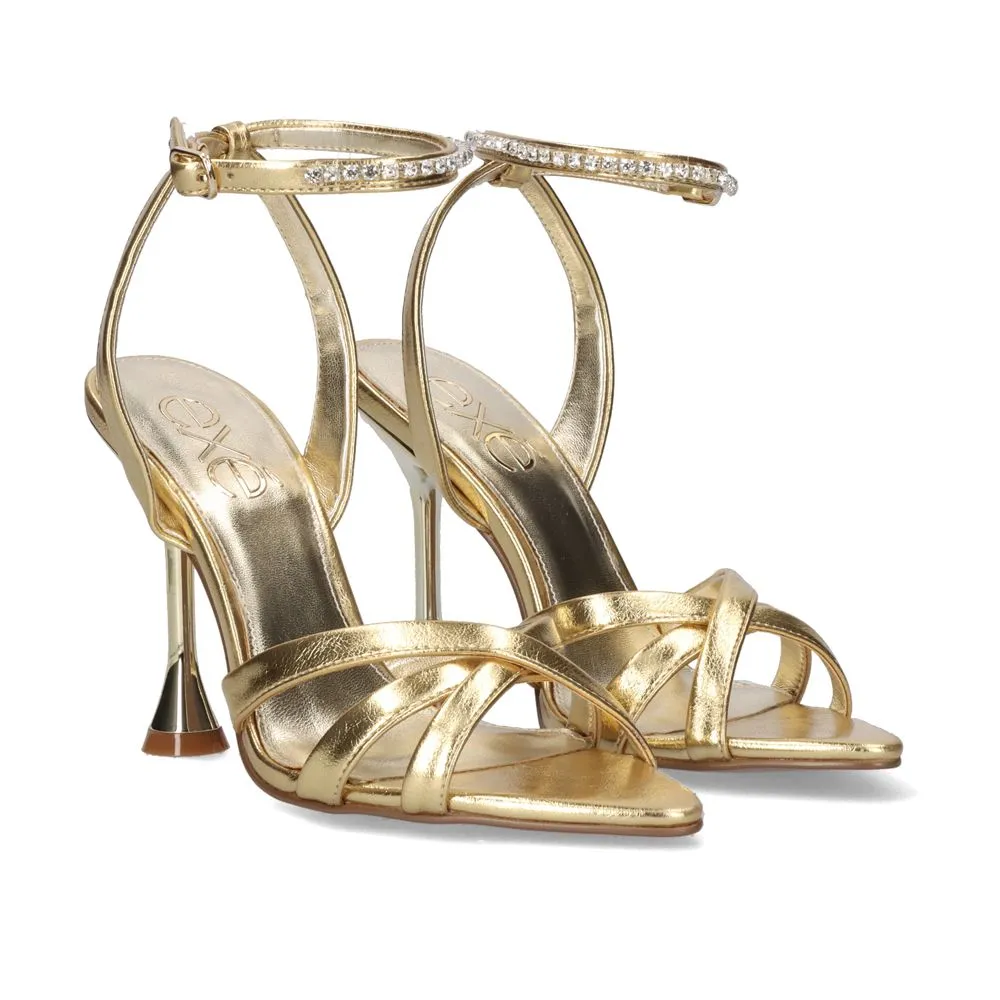 SANDALE À TALON SOFI-822 METALLIC OR