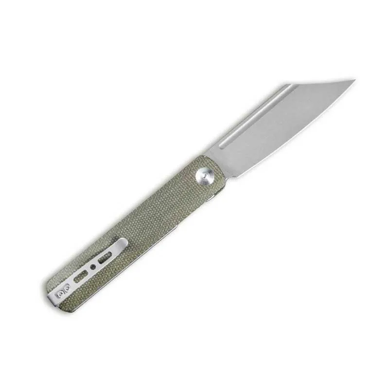 Sencut Couteau bronte micarta vert stonewashed