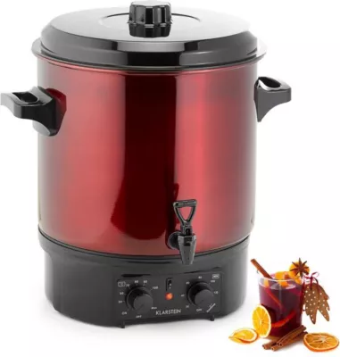 Stérilisateur de bocaux KLARSTEIN Biggie 27L 2000W Rouge 