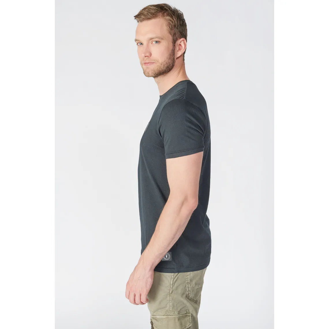 T-shirt Brown noir en coton Le Temps des Cerises - T-shirt / Polo Homme sur MenCorner