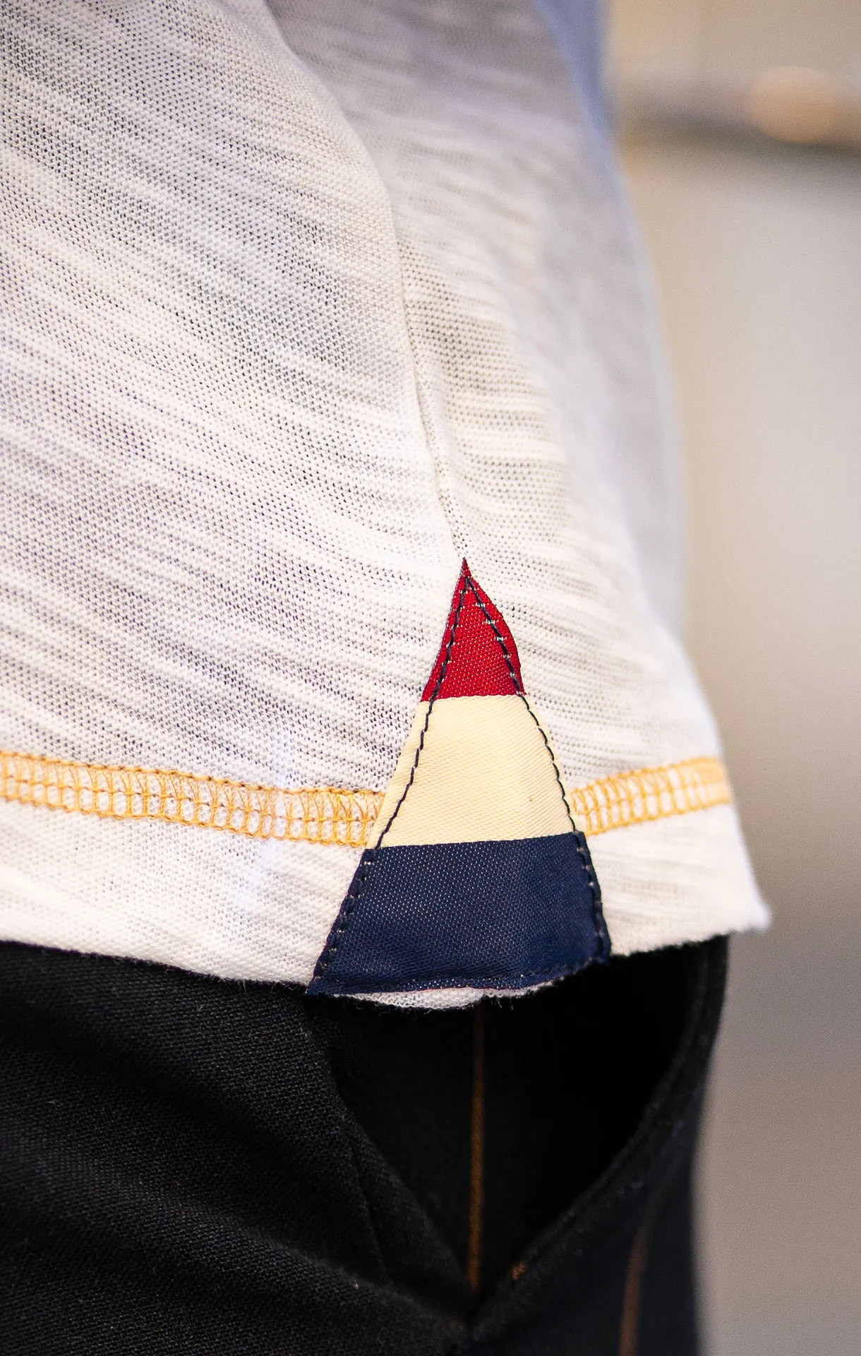 T-shirt col V homme GUILLAUME Blanc