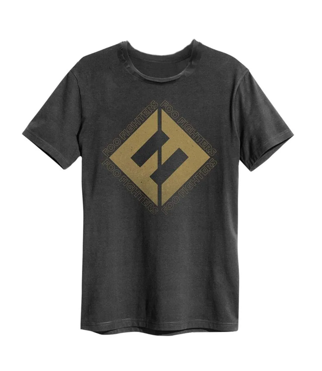 T-shirt concrete & gold adulte gris foncé Amplified