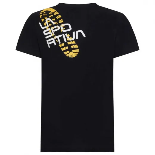 T-shirt footstep black