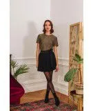 T-shirt à paillettes Vitalis - Mordoré