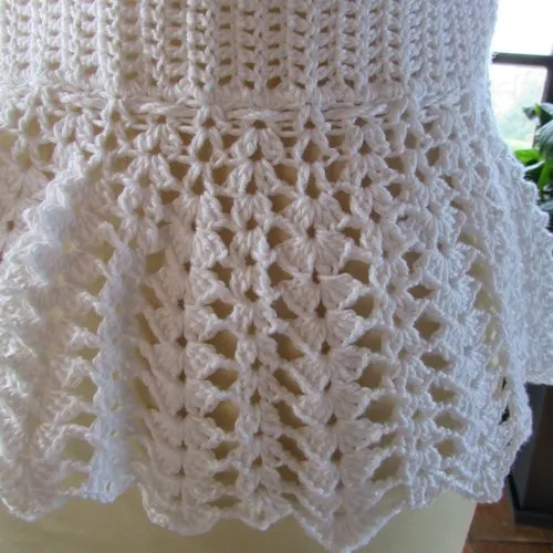 Top débardeur coton au crochet