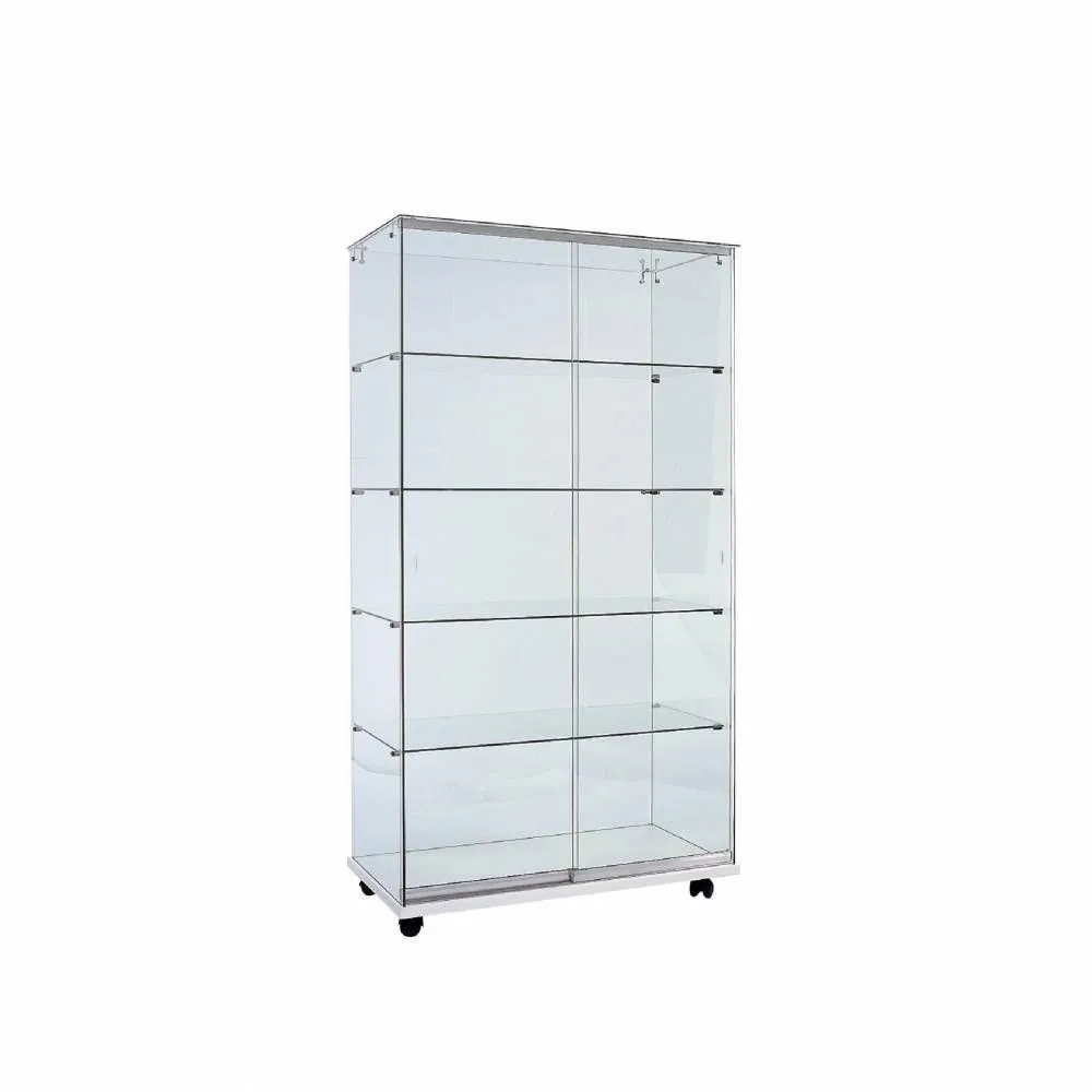 Vitrine partie verre L90xP46xH172cm 4 tablettes - sans socle et sans visserie